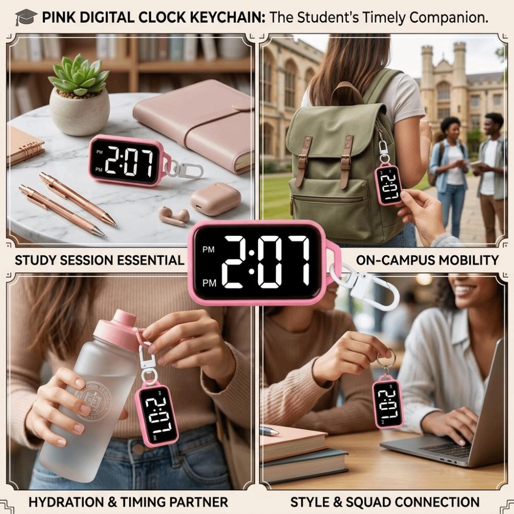 Portable Electronic watch Pocket-Sized Student electronic watch Digital Display Watch  School Use
