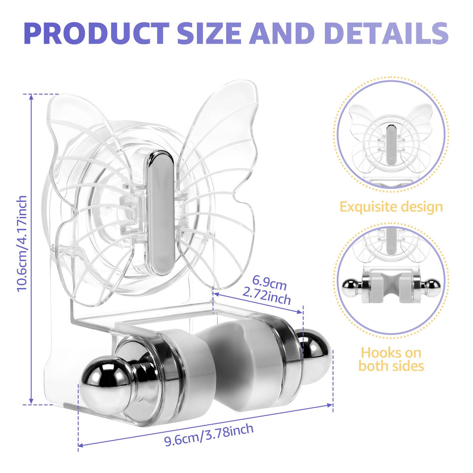 

4шт держатель для душевой лейки с всасыванием без сверла ручной кронштейн для душевой лейки для кемпера RV или установки на гладкие поверхности 4PCS прозрачный