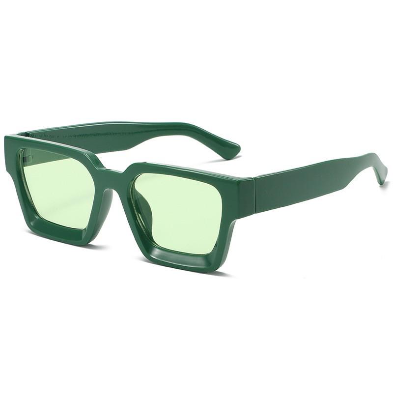 Óculos Quadrados Retrô Anti-Luz Azul Femininos, Armação Grossa, Lentes Planas, Moda Europeia-Americana