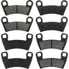 ZICOO Front And Rear Brake Pads For Polaris RZR 900 2015-, RZR 900 S, RZR 900Trail /Trail S, RZR 1000 S/Trail S