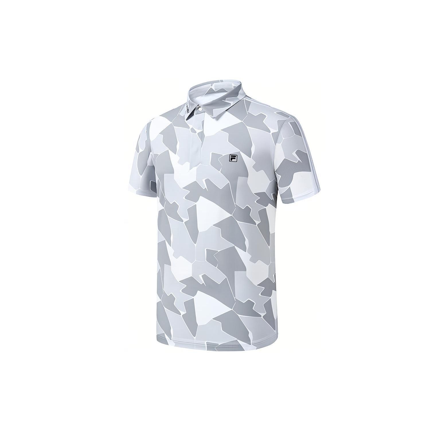 

FILA Athletics Logo Printed Breathable Sports Casual All-Over Knit Polo Shirt Men Polo Shirts A11M225142FZA XXL