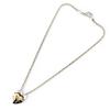 Great TIFFANY&Co. Necklace Double Heart Puzzle Silver 925 Women Used