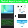 Compatible Samsung S10 FE+ Backlit Bluetooth Keyboard Protective Case, 13.1 Inch Galaxy Leather Case with Mouse
