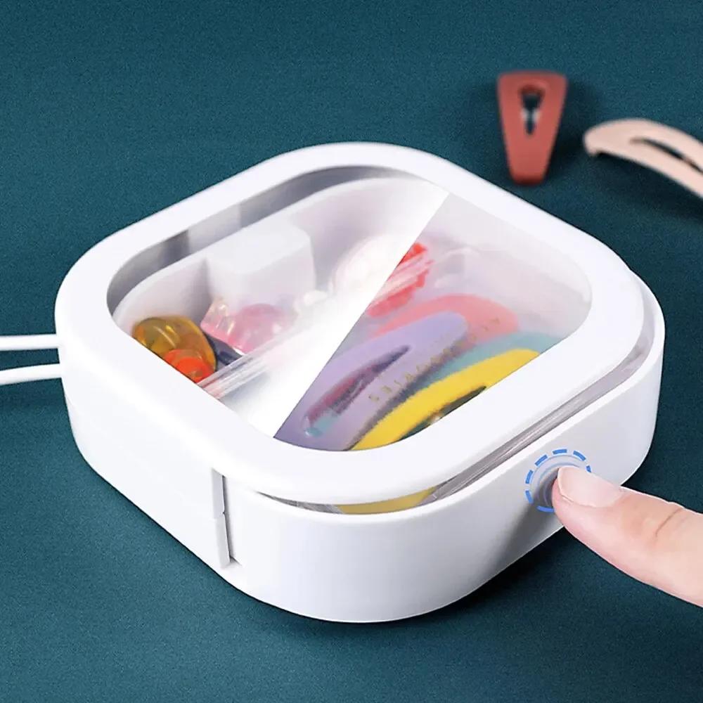 1PC Desktop Miscellaneous Plastic Storage Box Multifunctional Press Type Cotton Swab Box Storage Box Hair Clip Storage Box Coins
