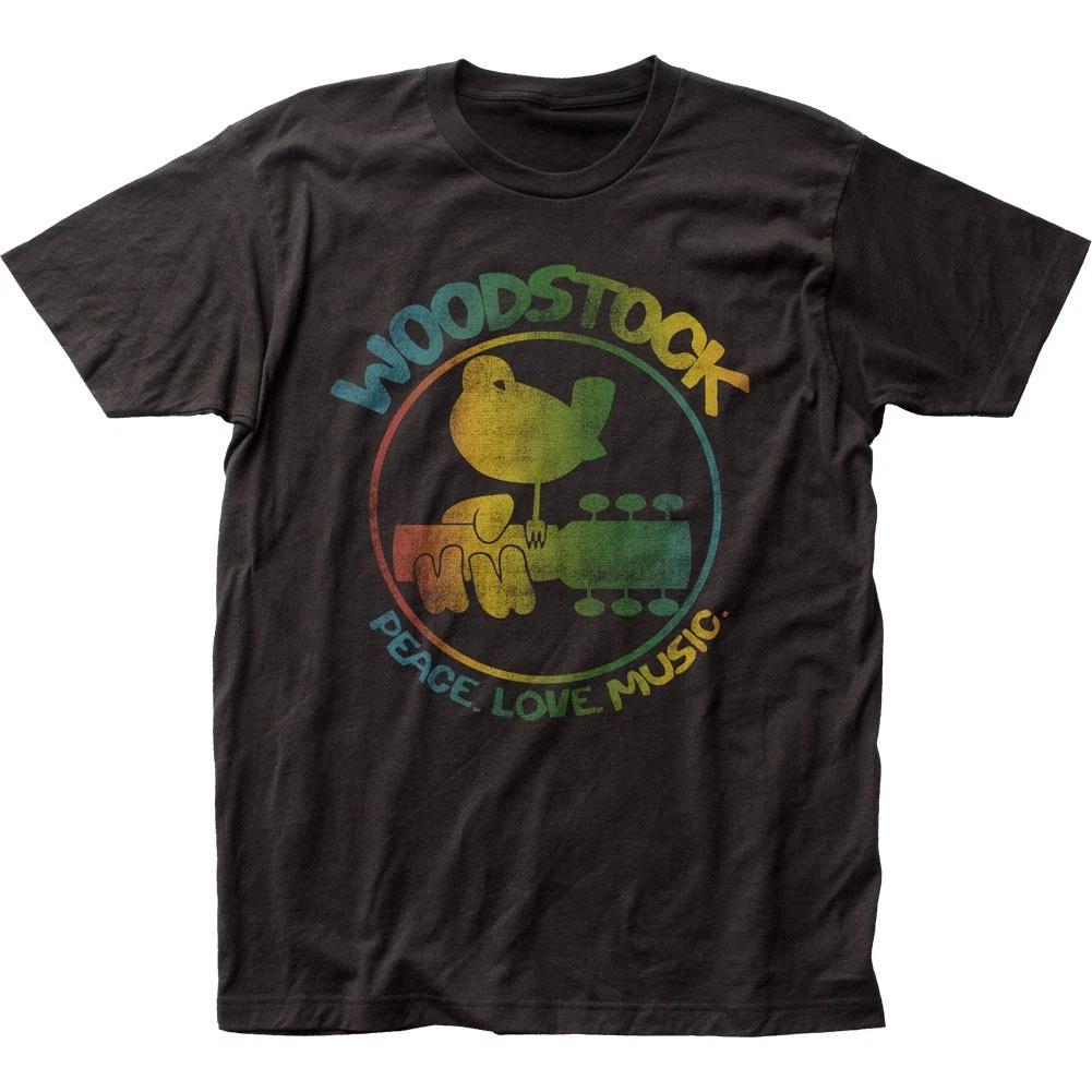 

Men s Summer Woodstock T-Shirt Cotton and Breathable Tee Men s Round Neck Streetwear Oversized Short Sleeve 5XL різнокольоровий