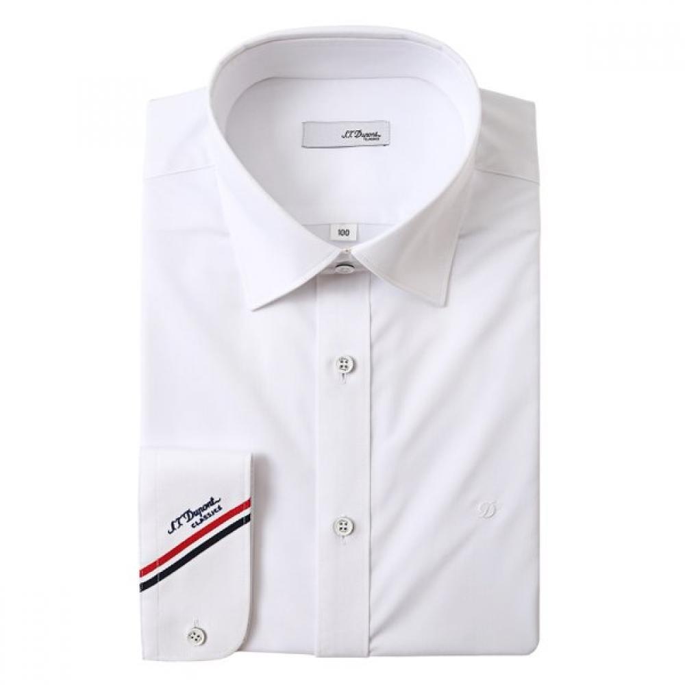 S.t. Dupont Long Sleeve White Shirt Regular Fit Se5fm12ls906swh 95