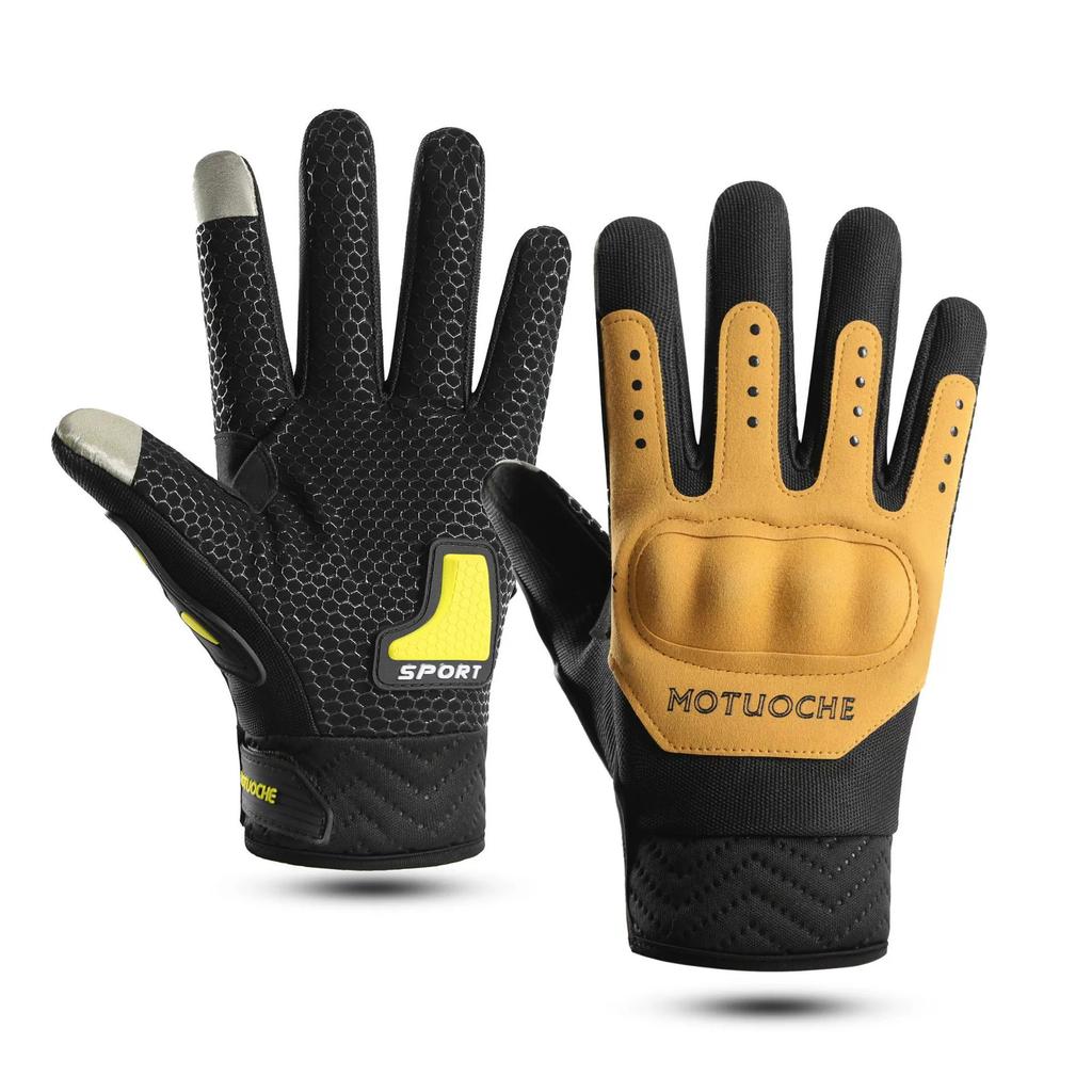 Cycling motorcycle bicycle full finger gloves men's non-slip and wear-resistant touch screen outdoor sports training anti-drop tactics