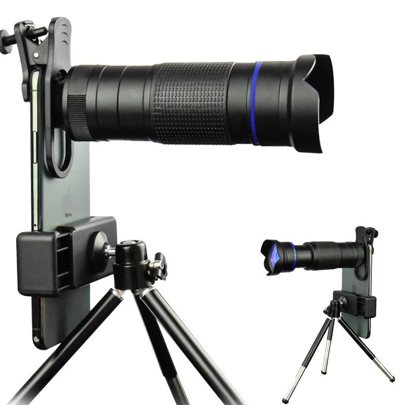 Monocular Telecope Zoom Macro Fisheye 4 In1 Wide Angel Lens Kit Phone Camera Lens 36x Telephoto For Cellphone Iphone Samsung Xiaomi Huawei