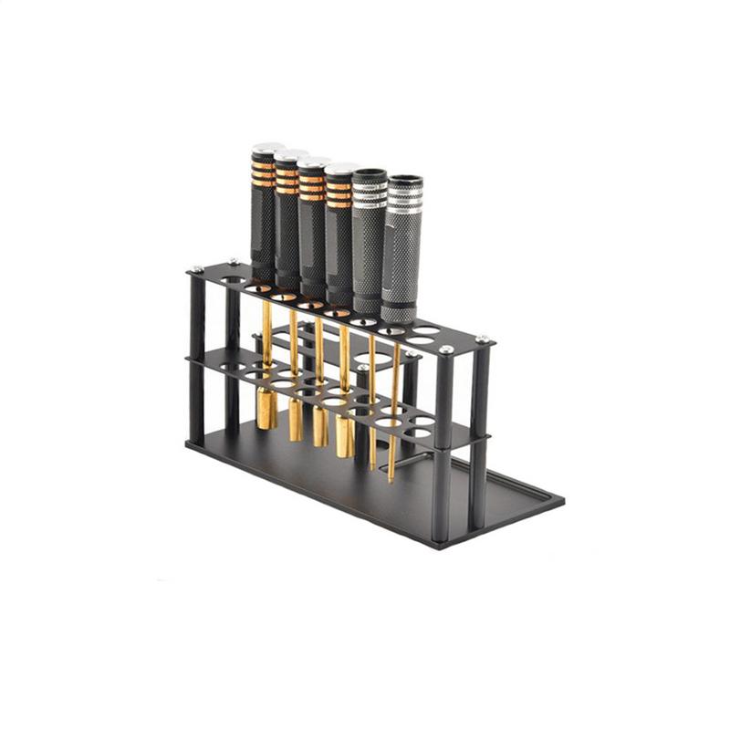 Screwdriver Storage Rack For Desktop Model Car Repair Tool Rack Built-in Screw Tray Screwdriver Tool Holder Screw Driver Holders