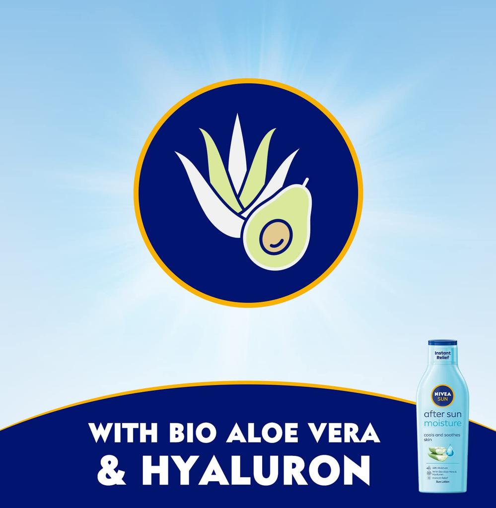 Nivea Sun Moisturising After Sun Lotion Aloe Vera 200 Ml