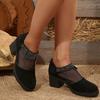 2025 New Ankle Back Zipper Women's Boots Mesh Cut-Out Round Plus Size Crystal Best Seller Non-Slip Sandal Boots Zapatos