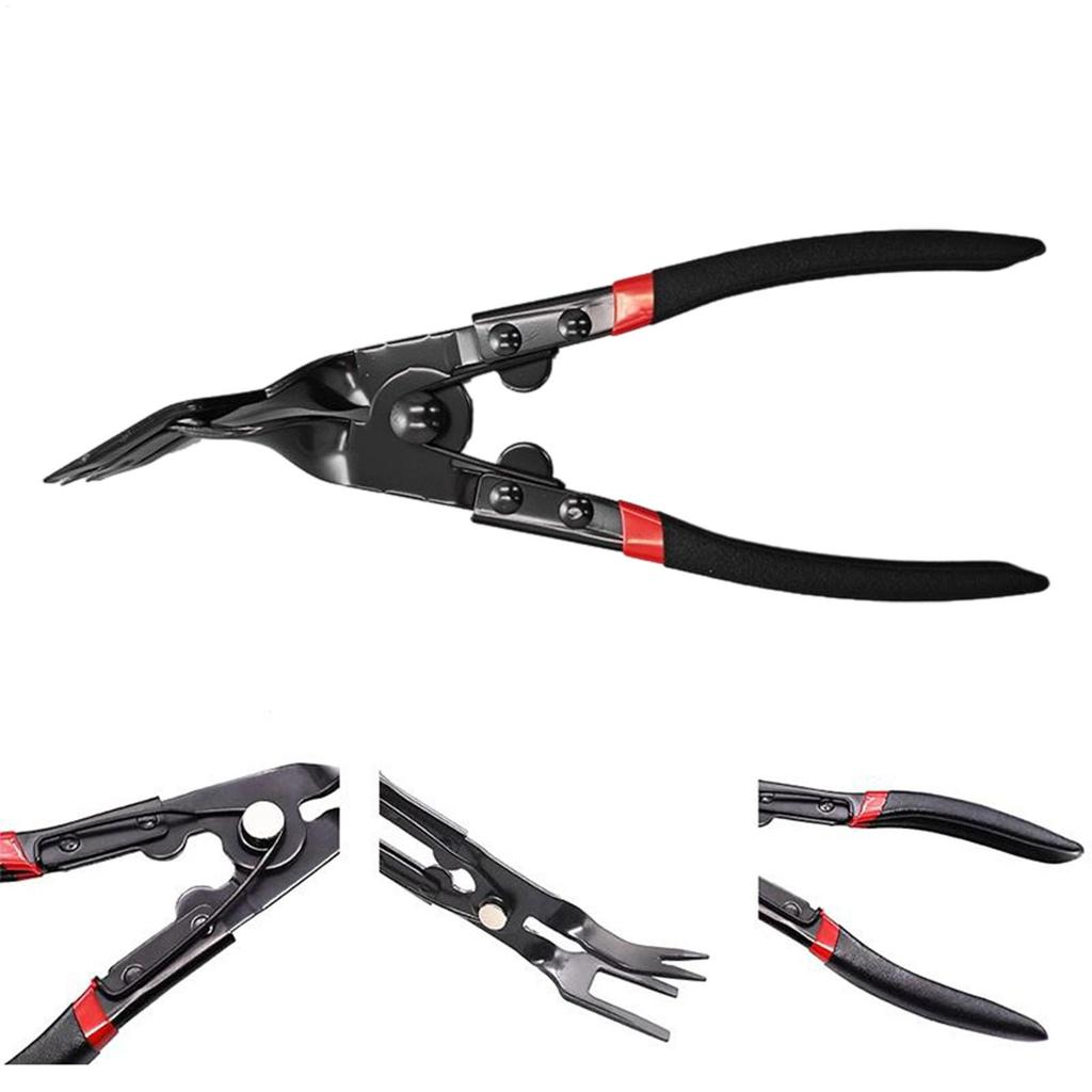 Car Clip Pliers Tool Panel Clip Pliers Fastener Remover Auto Retainer Clip Trim Rivet Removal Tool for Truck RV SUV Repair