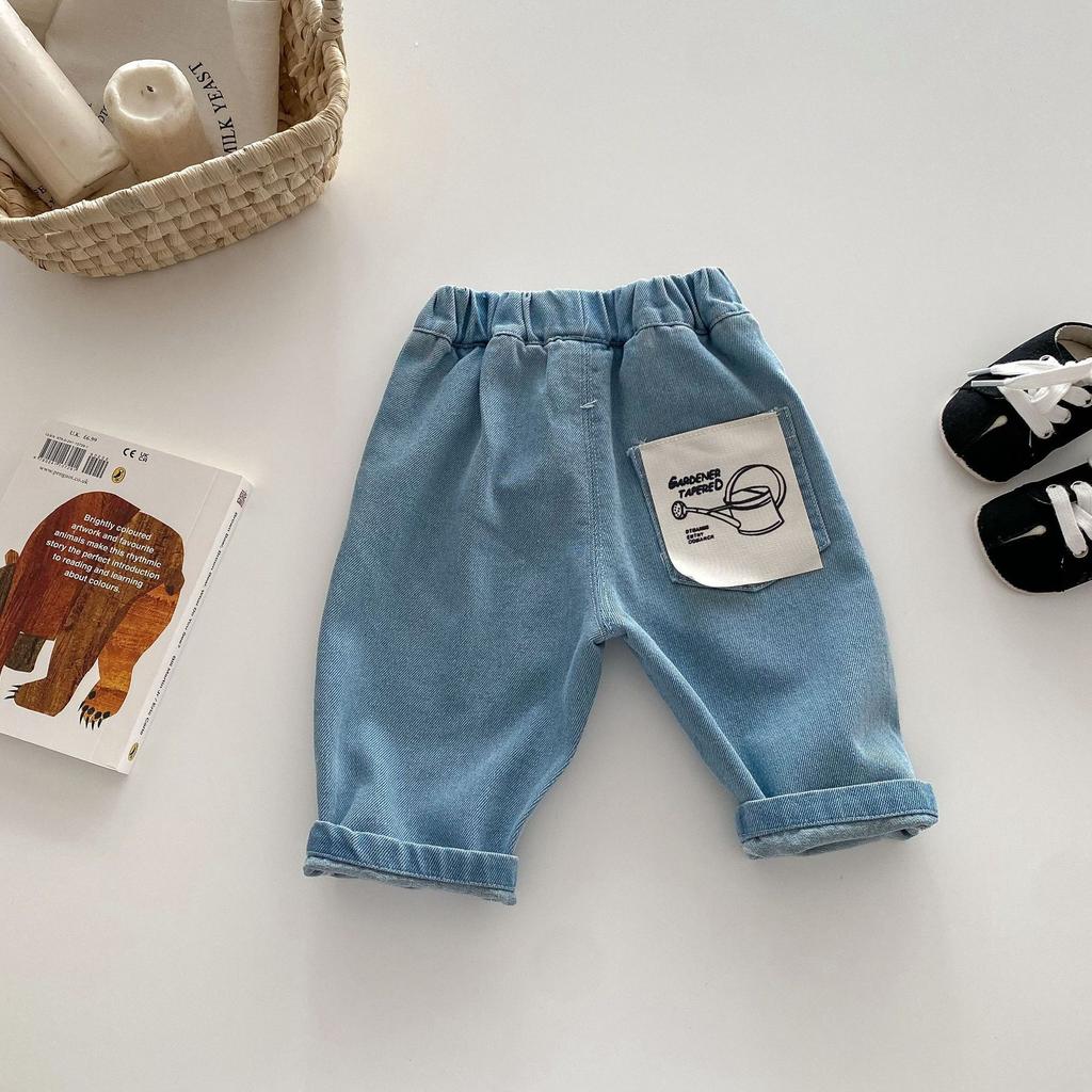 Children's Patch Casual Pants 1-5 Years Old Children's Clothing Boys' Fashion Striped Pants