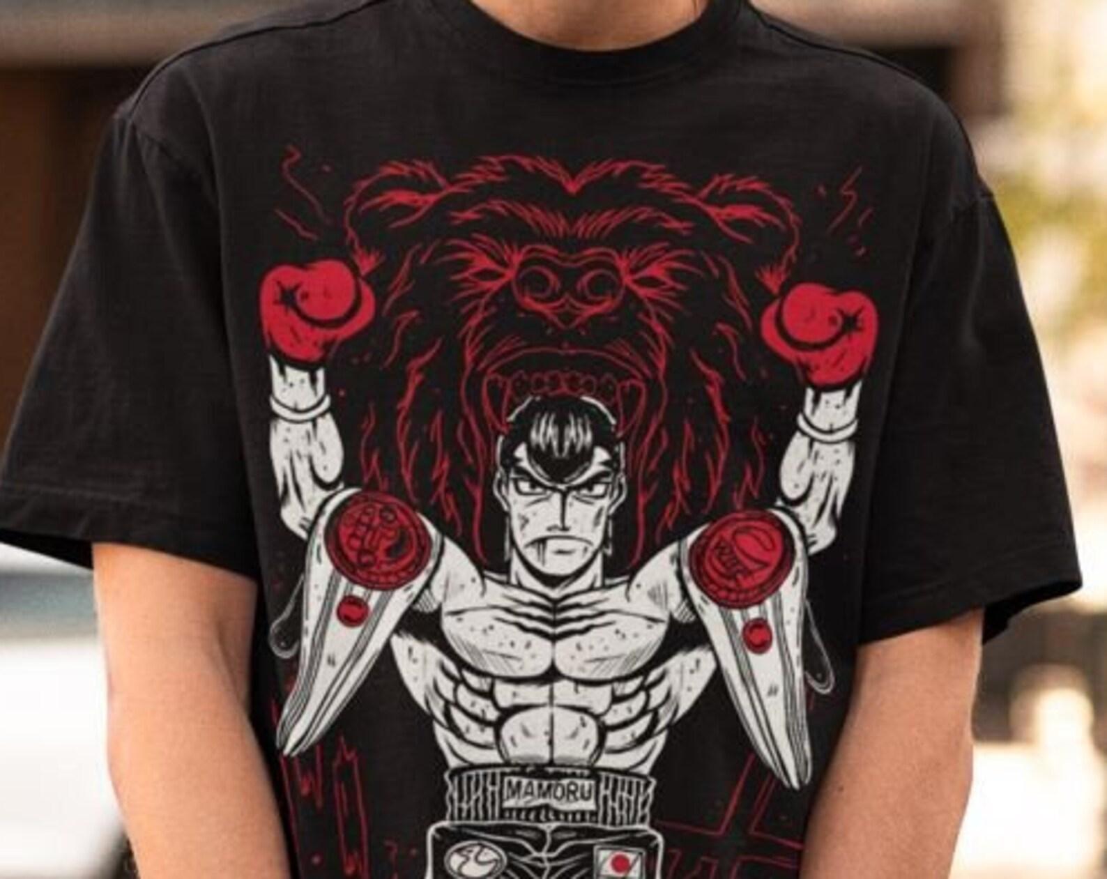 Manga T shirt, Sport 90s Anime Lovers, Boxing GYM Anime T shirt, Otaku Ropa, Graphic Anime Unisex Shirt S