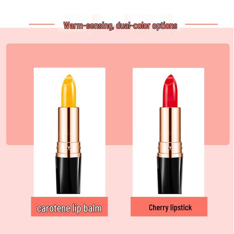 LessxCoco Carotene Color-Changing Lipstick, Thousand Shades, Lip Balm, 3 Available Colors.