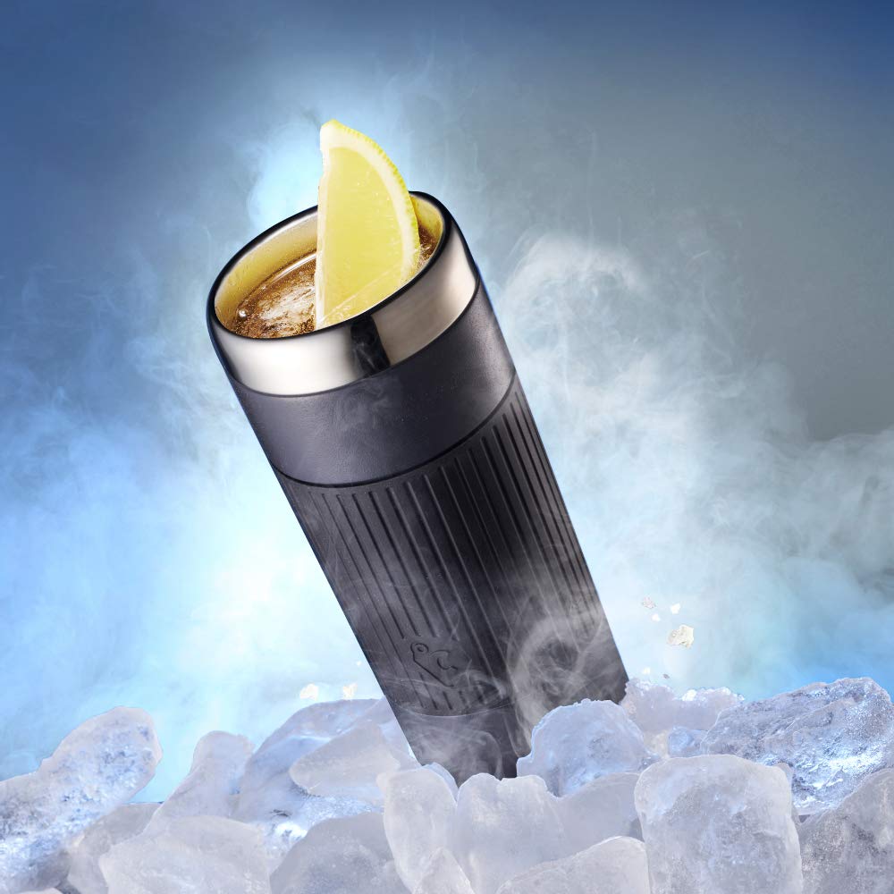 Doshisha Tumbler 260ml, Freezing Tumbler that cools to below freezing point, ON℃ZONE (Ondozone) Vacuum Insulated, Navy, OZFT260SNV