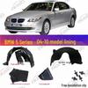 BMW 5 серії E60 Комплект підкрилків та бризковиків для передньої частини (520) і задній (525/528) Колеса.