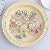 Stylish Shells And Pearls Pendant Keychain Ocean Pentagram Phone Strap Charm Cute Beaded Cell Phone Strap Bag Keychain