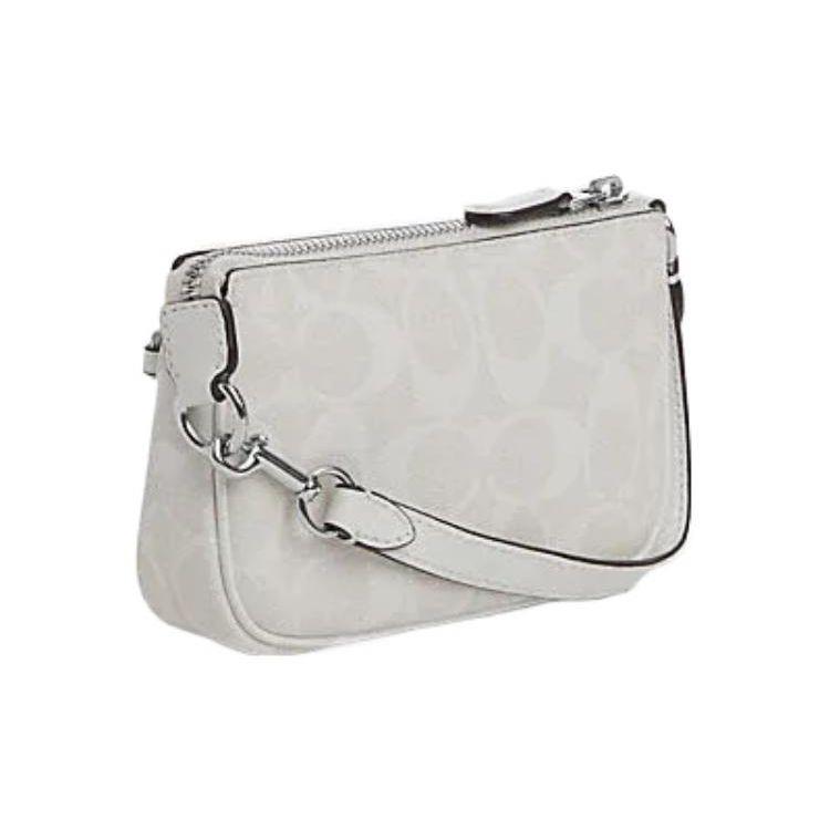 Coach Nolita 15 Metal Logo Classic Monogram Leather Handbag Women handbags White CN045-SVRFI
