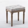 Bancă de intrare din lemn de cauciuc europeană Bancă vintage pentru pantofi Scaun de toaletă luxos sculptat Bancă elegantă la capătul patului