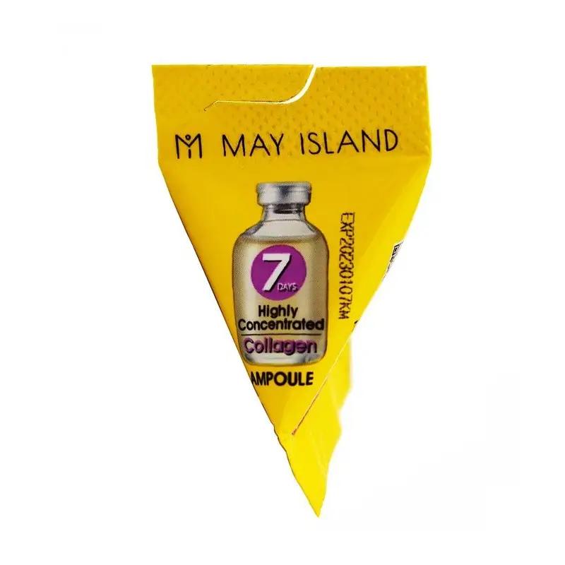 A Set of Intensive Moisturizing Ampoules with Collagen 7 Days Highly Concentrated Collagen Ampoule May Island 3х12