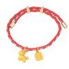 Entzückender Cartoon-Pferdeanhänger an geflochtenem Armband Ideal für den täglichen Gebrauch Layering Vielseitiges stilvolles Accessoire