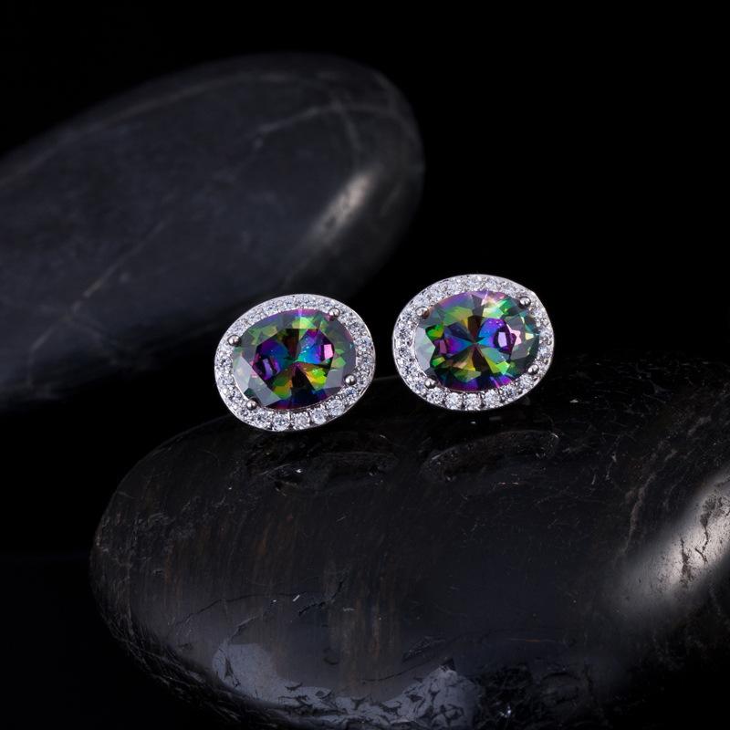 Micro Stud Earrings, Zircon Earrings, High-End Earrings, Diamond Stud Earrings.