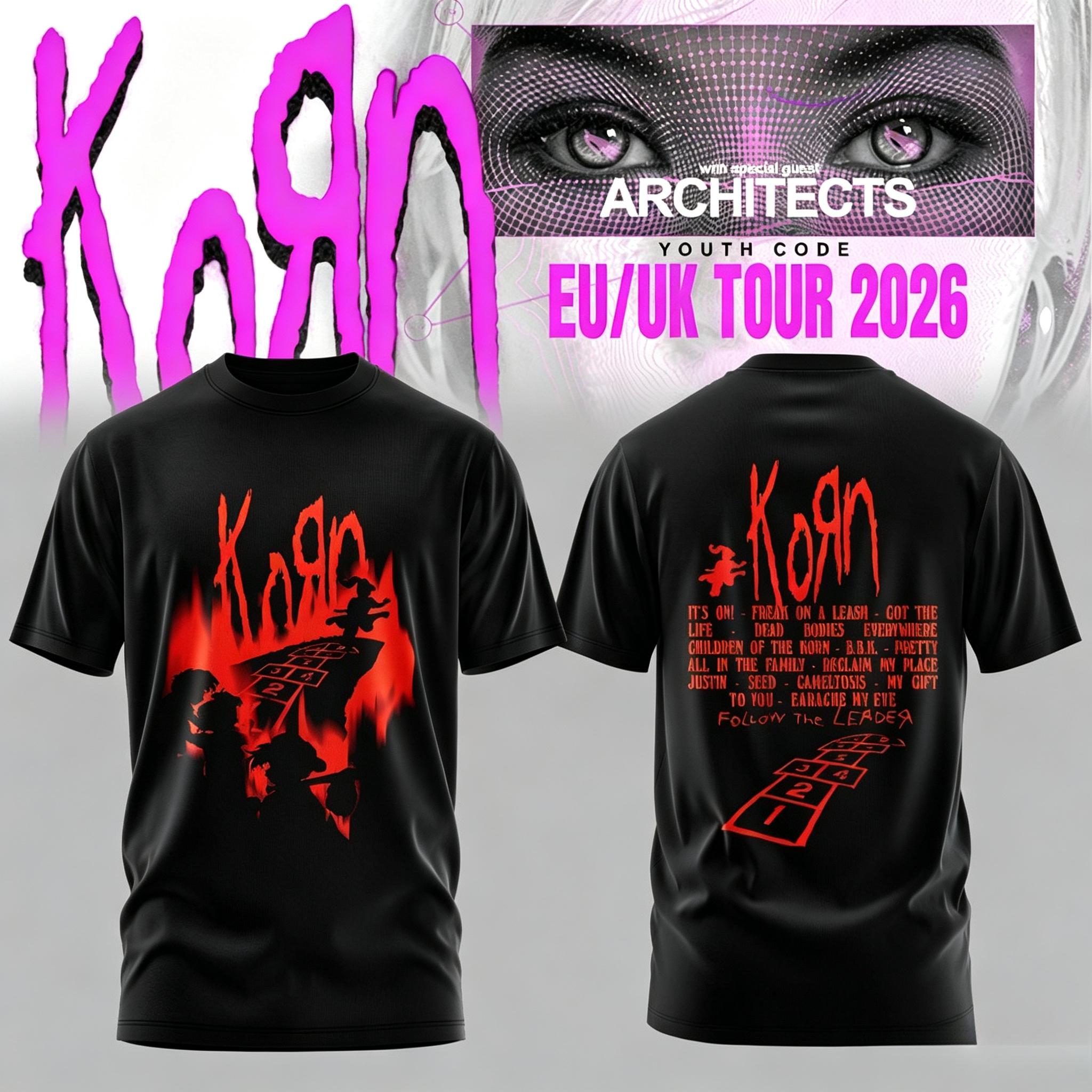 Unisex Korn Eu UK tūre 2026