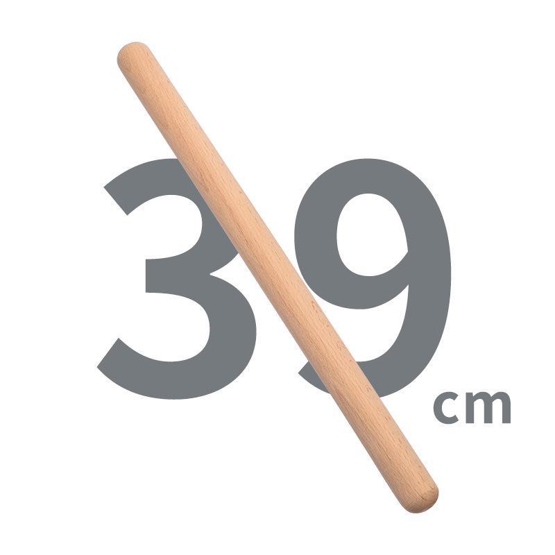 

Неокрашенная скалка из бука для пельменей и выпечки, гравируемый бытовой инструмент Round 39*2.7cm