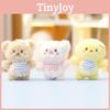 Bear Rabbit Star Plush Toys Keychain Super Soft Short Pile Pendant Children