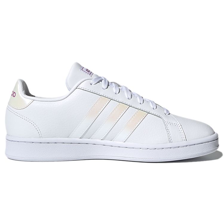 Adidas Neo Grand Court Low Top Sneakers Women Sneakers White Yellow Purple FZ4261
