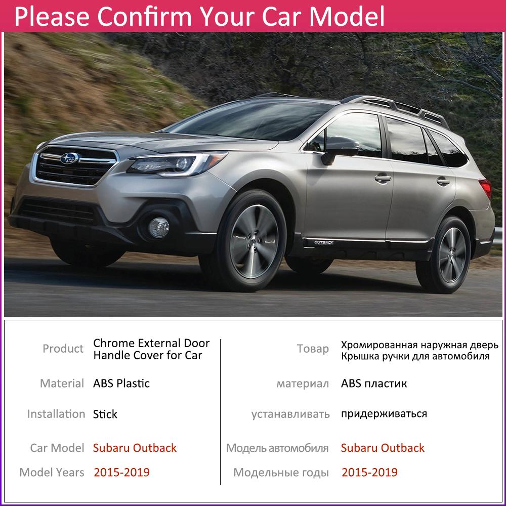 Cubierta de fibra de carbono para manija de puerta de coche, pegatina decorativa para Subaru Outback 2012, 2013, 2014, 2015, 2016, 2017 y 2018