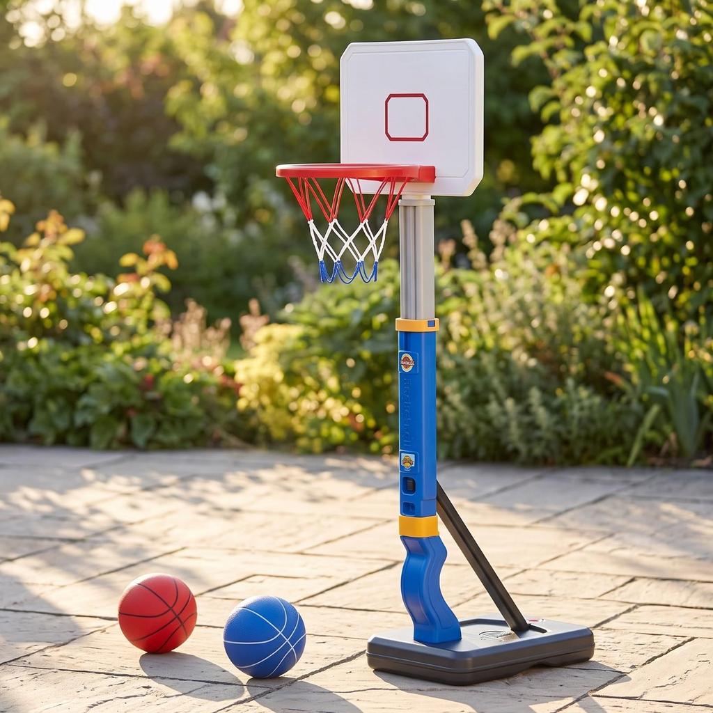 Sturdy Children's Basketball Goal | Adjustable Height, Kids Hoop with