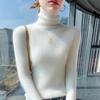 Women's 100% Pure Wool Slim-Fit Mock Neck Sweater, Autumn/Winter 2025 New Style