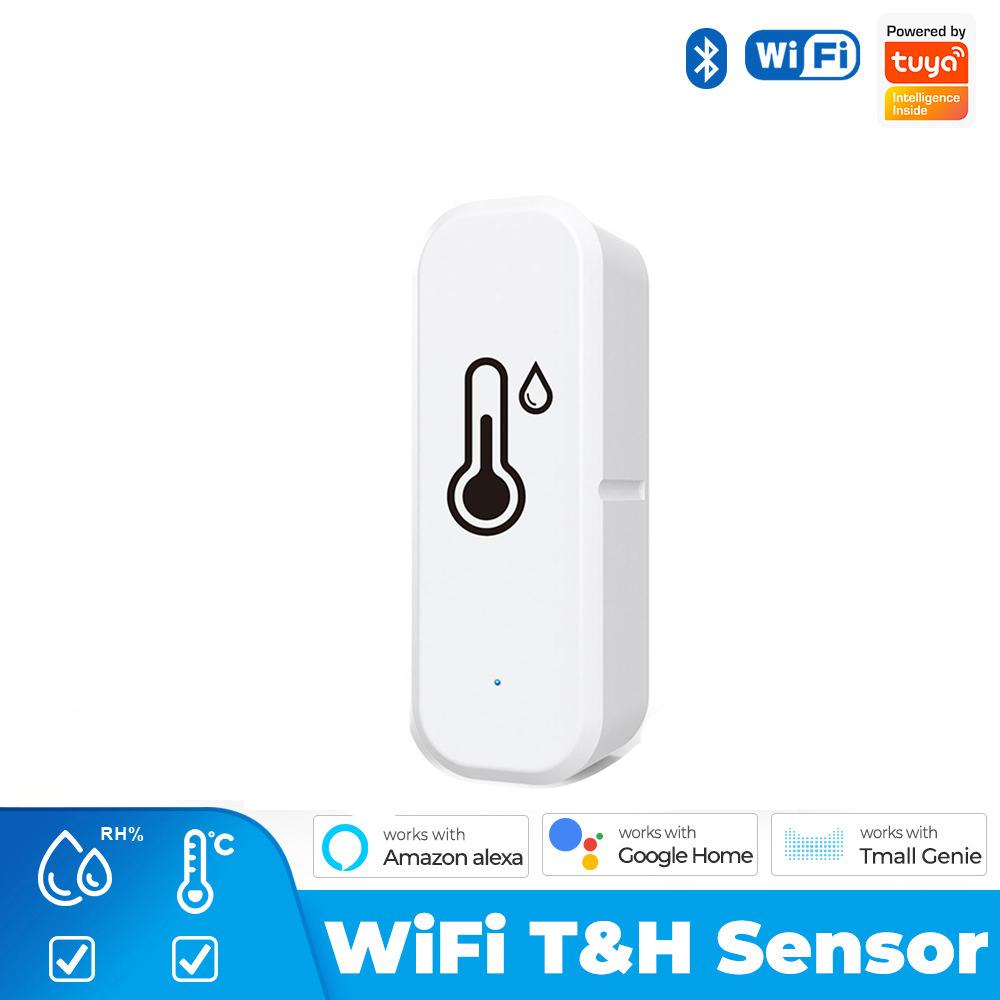 

1шт WiFi/ZigBee датчик температуры и влажности, домашний термометр, совместимый с Smart Life Assistant многофункциональный гигрометр WiFi