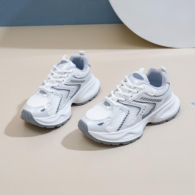 Fashion 2024 New Fashion Casual Sports Women's Shoes Mesh Breathable Thick Sole Heightening Sports Shoes