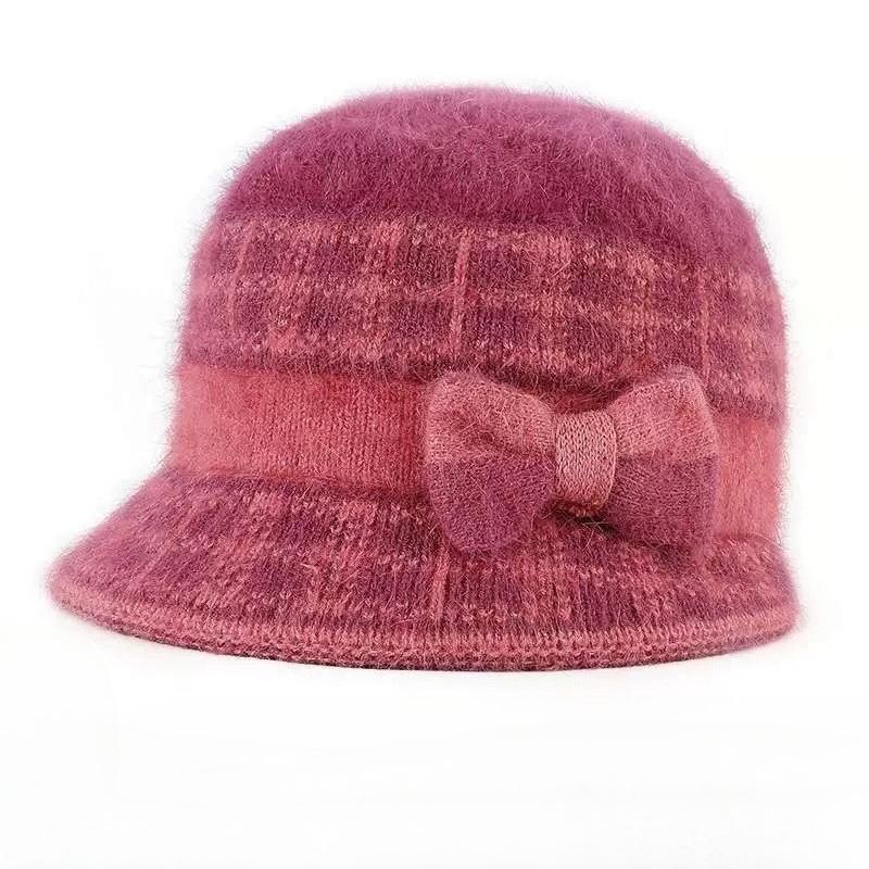 Women's Knitted Beanie Hat Thickened Winter Cap Breathable Warm Knitted Hat for Outdoor Fashion Women Accessory