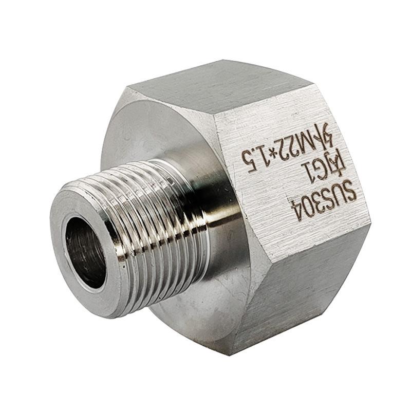 

Stainless Steel 304 Female G1 BSP to Male M22x1.5 Threaded Reducer Fitting