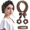 New Bow, Lazy No Heat Curling Iron, Gift Box Set, Headband, Hair Reel, Hairdressing Big Wave.