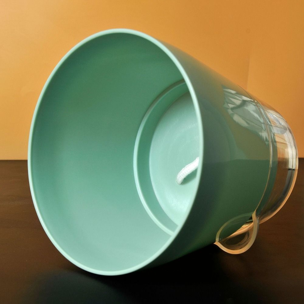 Drainage Hole Self Watering Flower Pot Plastic Resin Material Transparent Plant Pot  Home Planters