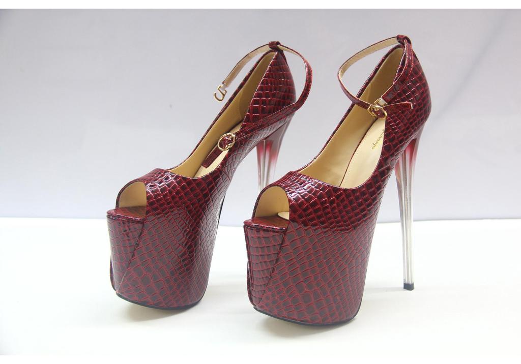 Women's Sky-High Platform Heels: 19-22cm, Sizes 34-46, Round Toe, Multiple Styles