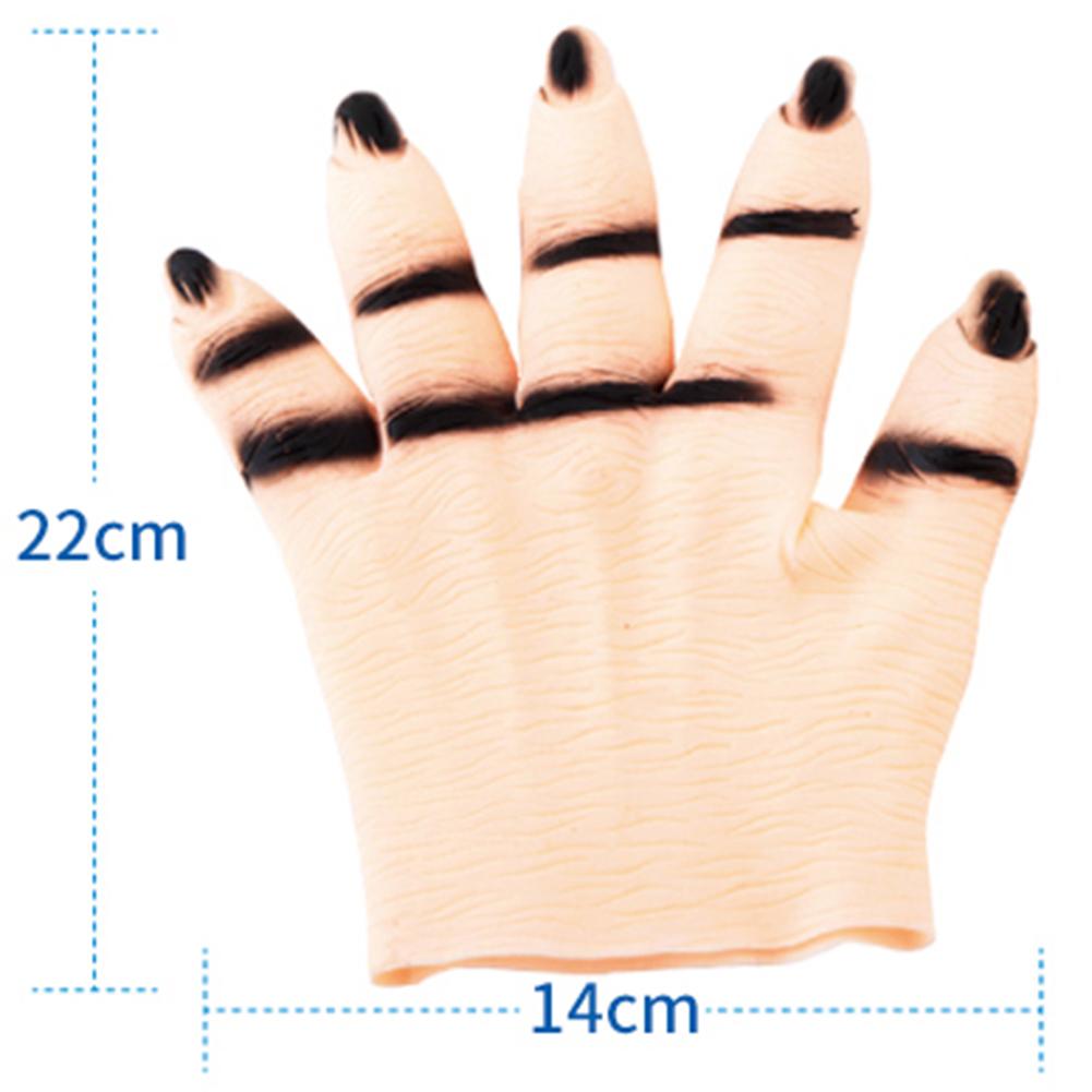 Cadılar Bayramı Maskeli Parti Vampir Korku Elleri Kostüm Balosu Cosplay Korkunç Perili Hayalet Et Rengi Taklit Eden Eller Eldivenler