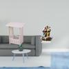Portable Bedside Table with Acrylic Desktop Decor Unique DIY Tabletop Ornament for Hotel Balcony