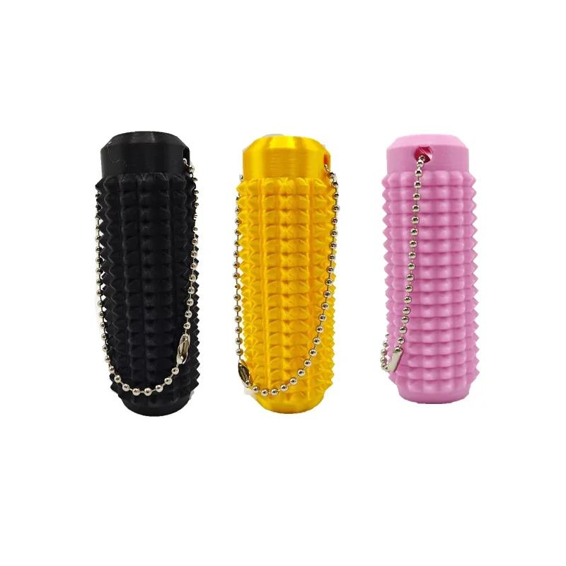 Tactile Sensory Keychain - BPA-Free Stress Relief Fidget Toys for Anxiety, Barbed Grip Desk Decor, Home Hanging Ornaments &