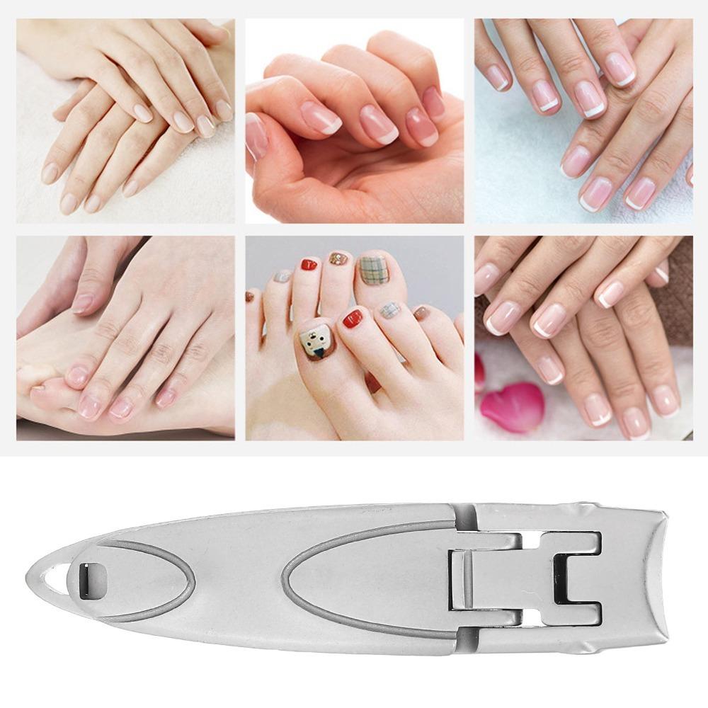 Ultra Thin Nail Clippers Stainless Steel Nail Trimmer Ergonomic Cuticle Trimmer For Thick Nails