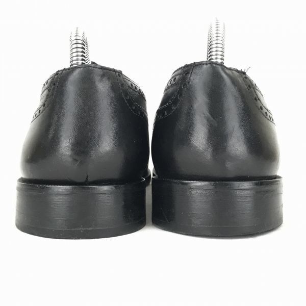 Vintage 80-tals-90-tal Nunn Bush USA Goodyear Welt Läder Vingtippskor Svart 26.5(BEGAGNAD)