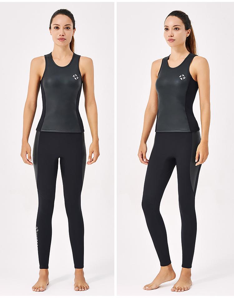 2MM Men's & Women's Sleeveless Smoothskin Wetsuit Vest - Sun Protection & Jellyfish Shield for Snorkeling & Surfing