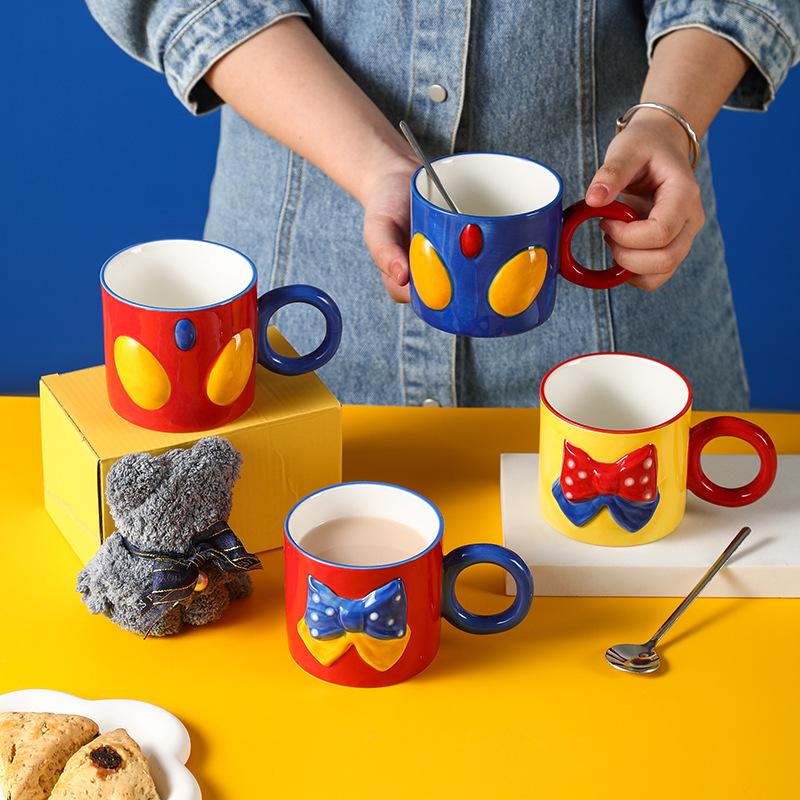 Escape Princess Children's Fun Ceramic Mug Gift Box Set High Pretty Cup Cute Couple Water Cup Souvenir Gift Gift