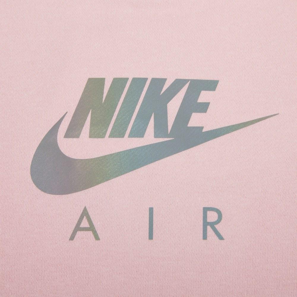 Nike Sweatshirt G Nsw Air Ft Bf Color Block Design Brand Logo Print Crew Neck Pullover Long Sleeve Kids Tops Pink DD7135-630