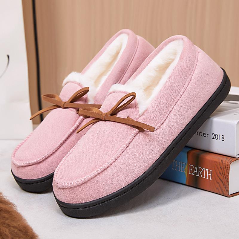 Schuhe Damen Baumwollschuhe Fleece-verdickte Baumwollstiefel Flache Schneestiefel Kältefeste und warme Kurzstiefel Vielseitige Winterschuhe